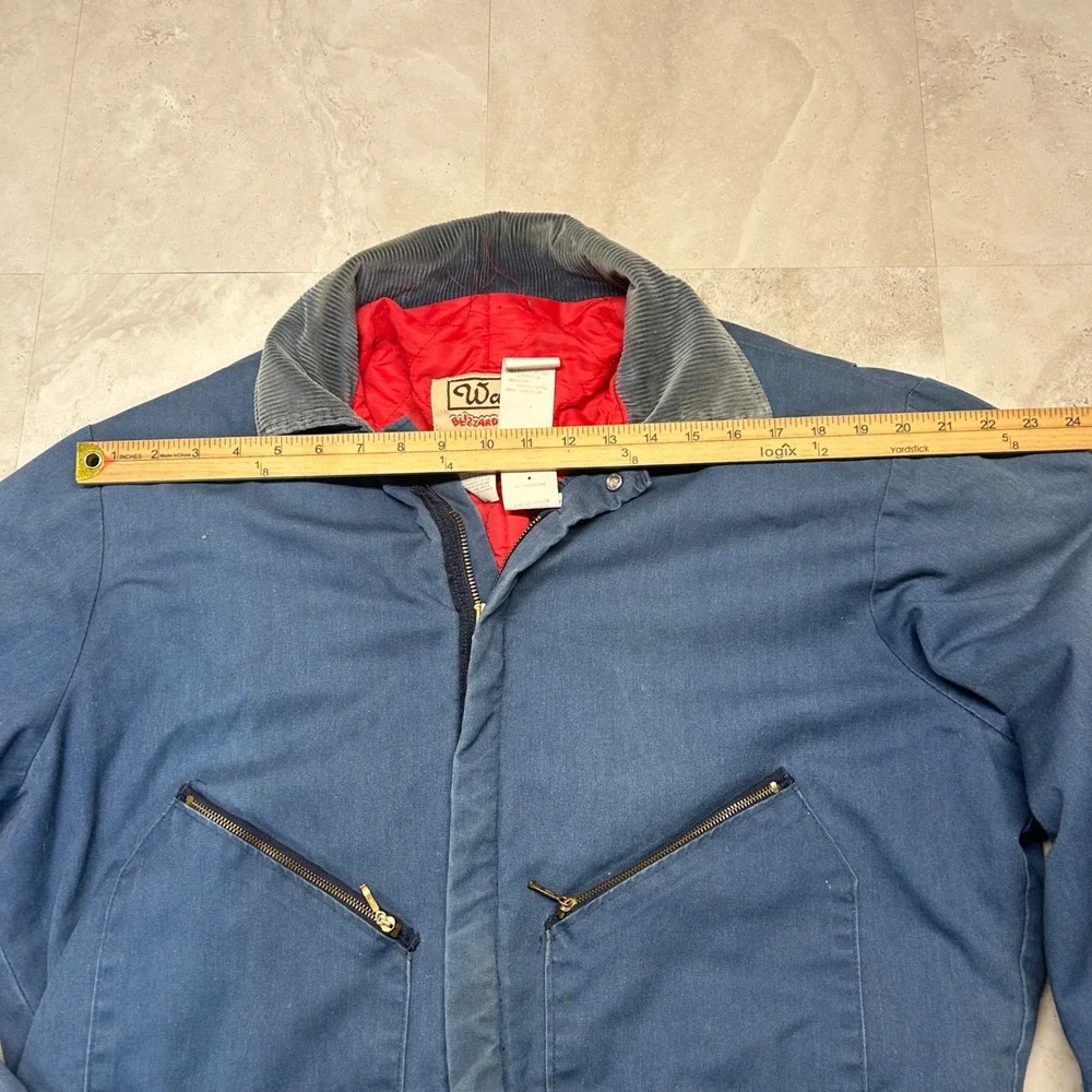 Walls Blizzard-Pruf Insulated Coveralls Blue Mens XL Regular Vintage USA Made